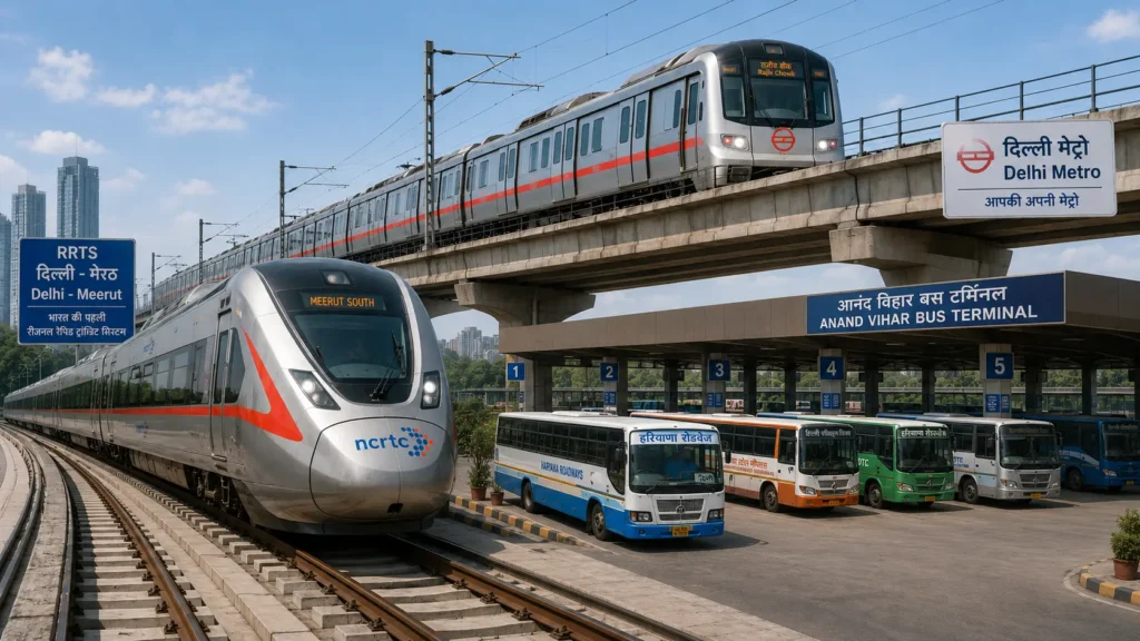Anand Vihar Terminal Railway Station Connectivity